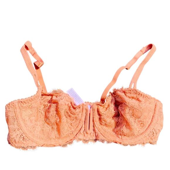 Auden Bra 34B Lace Underwire Bra in Peach - Picture 1 of 3